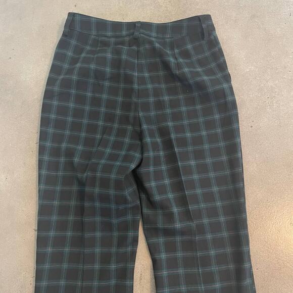 Urban Outfitters Green red plaid academia high rise ankle trouser womens 4 pants - Picture 6 of 8